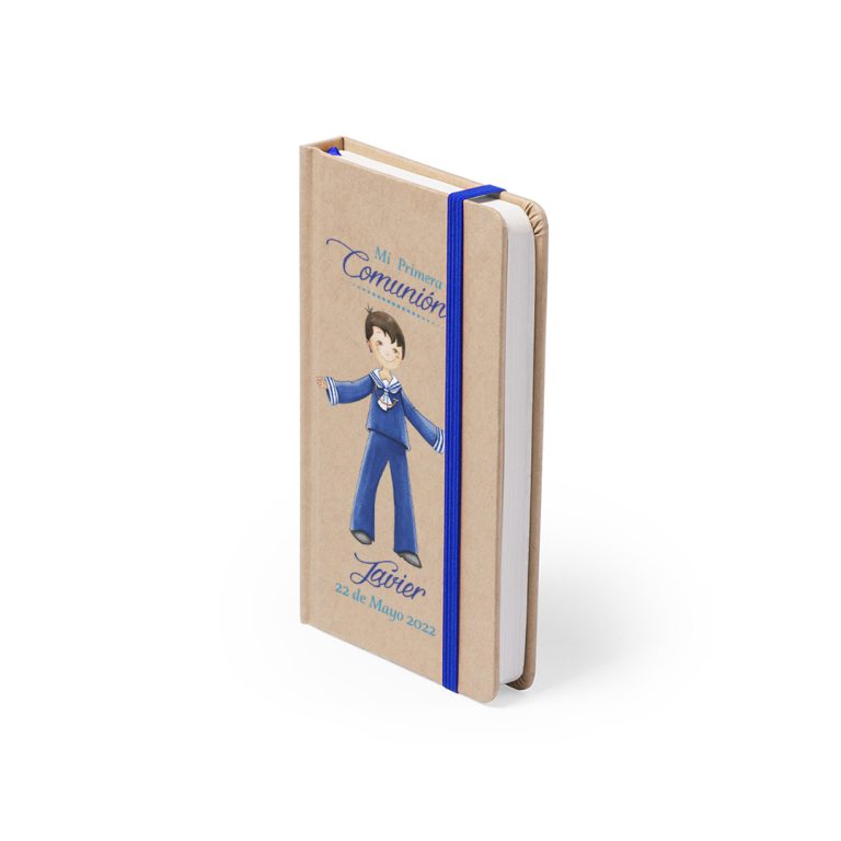 Libreta de Notas Decorada Kraft/Azul 430110-K