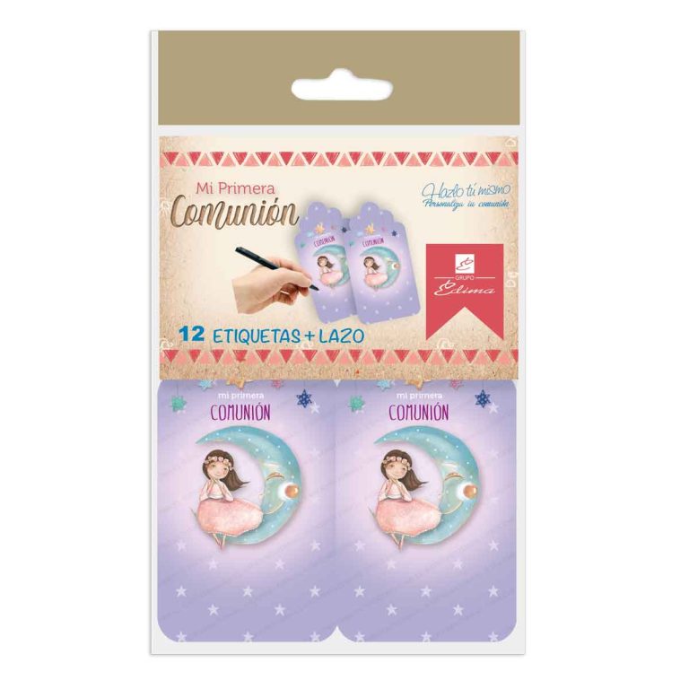 Pack Bolsa 12 Etiquetas + LAZO "Diy"