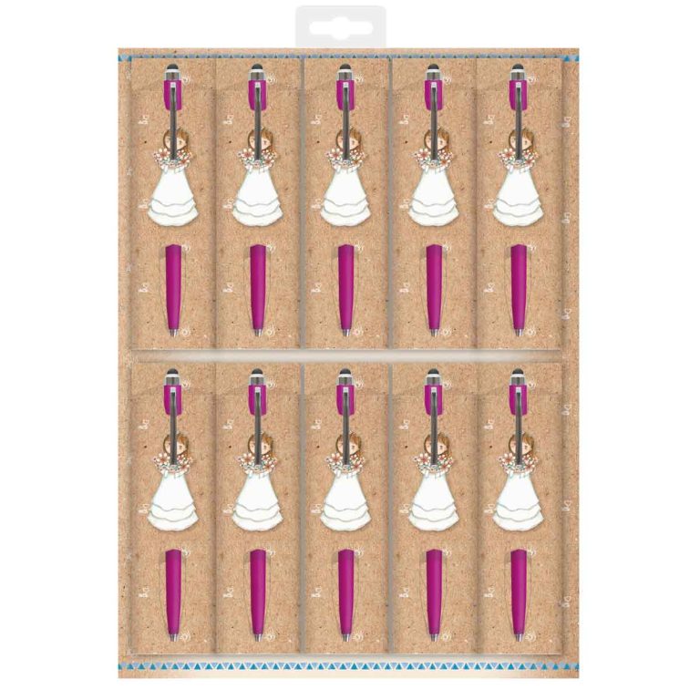 Pack 10 Bolígrafos + Funda