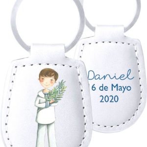 Llavero Polipiel Blanco