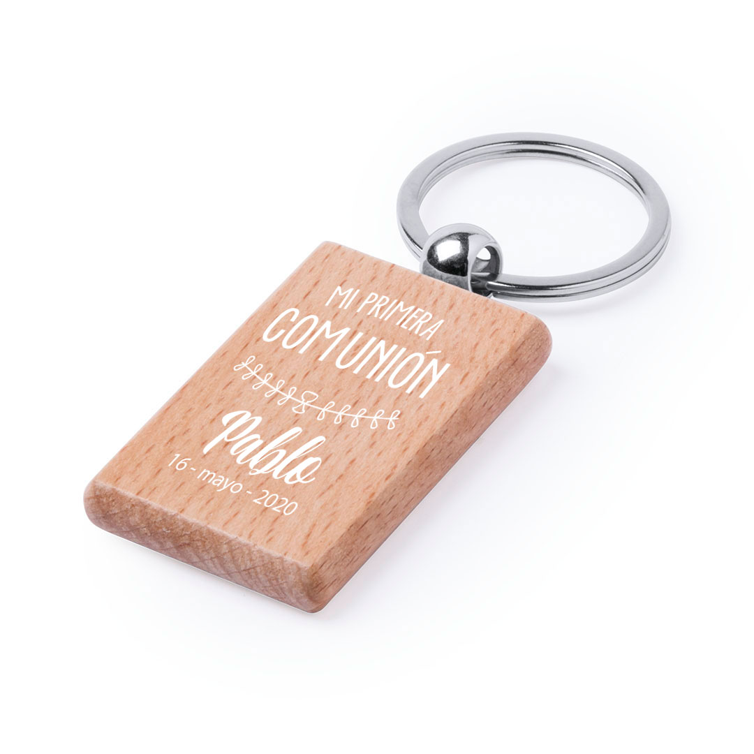 Llavero Madera Rectangular