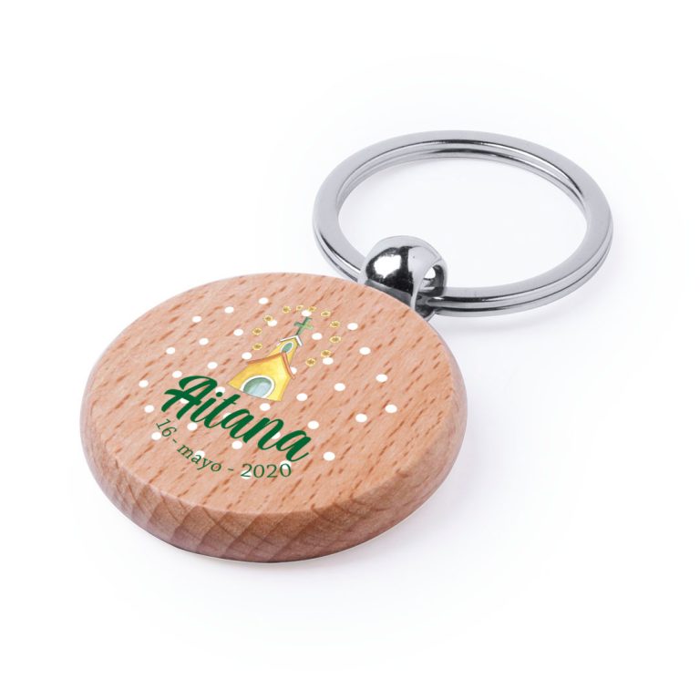 Llavero Madera Redondo