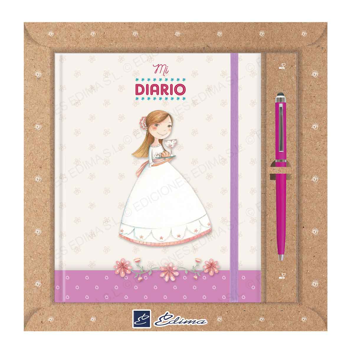 Diario Comunión + Bolígrafo Touch