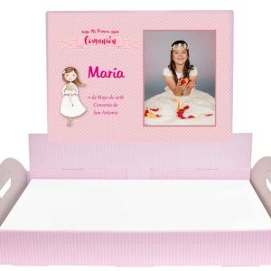 Bandeja Rosa Personalizada Foto