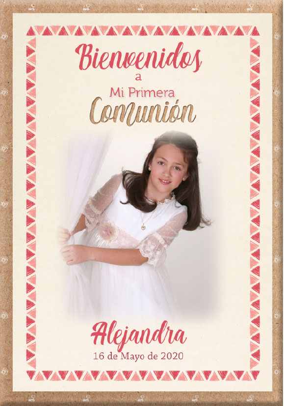 Print Foam 70x100 "Bienvenidos - Seating"